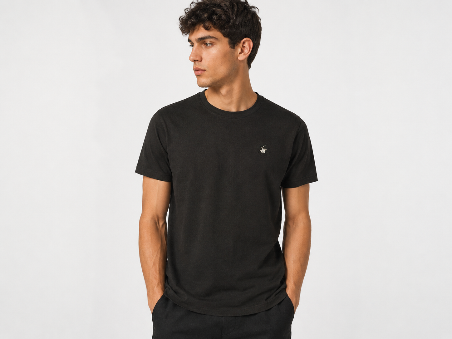 T-SHIRT Beverly Hills Polo Club Logo Laterale