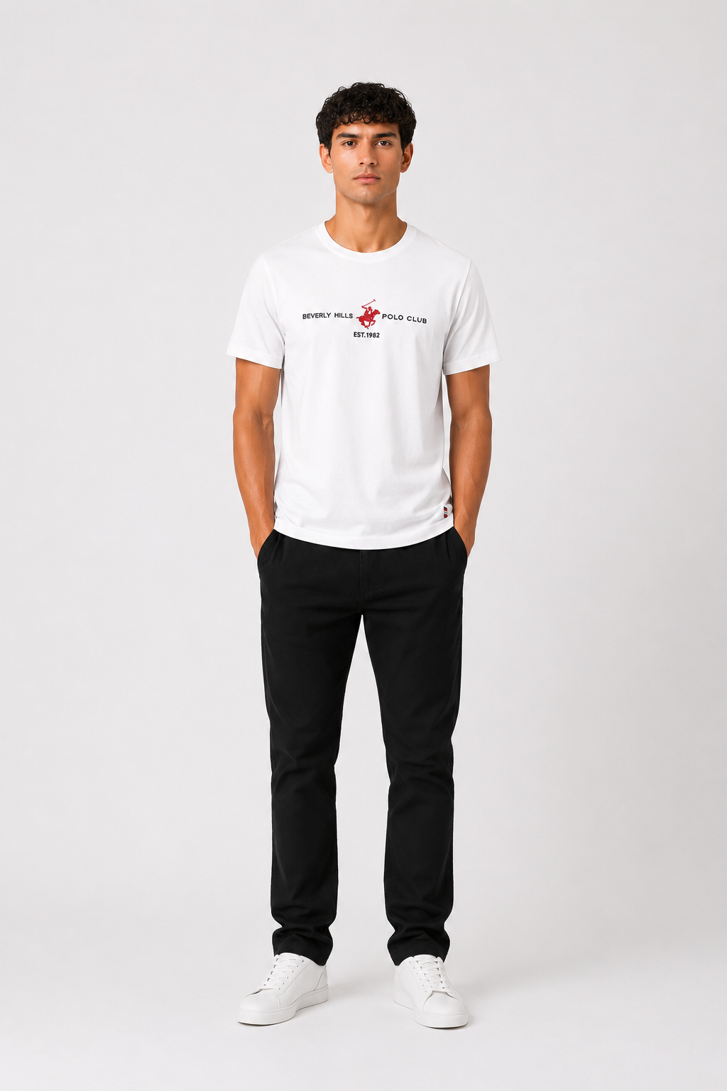 T-SHIRT Beverly Hills Polo Club Logo Centrale