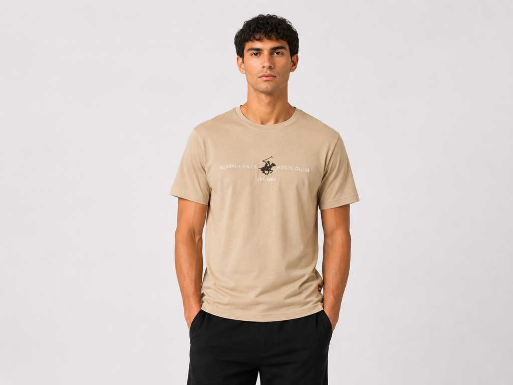 T-SHIRT Beverly Hills Polo Club Logo Centrale
