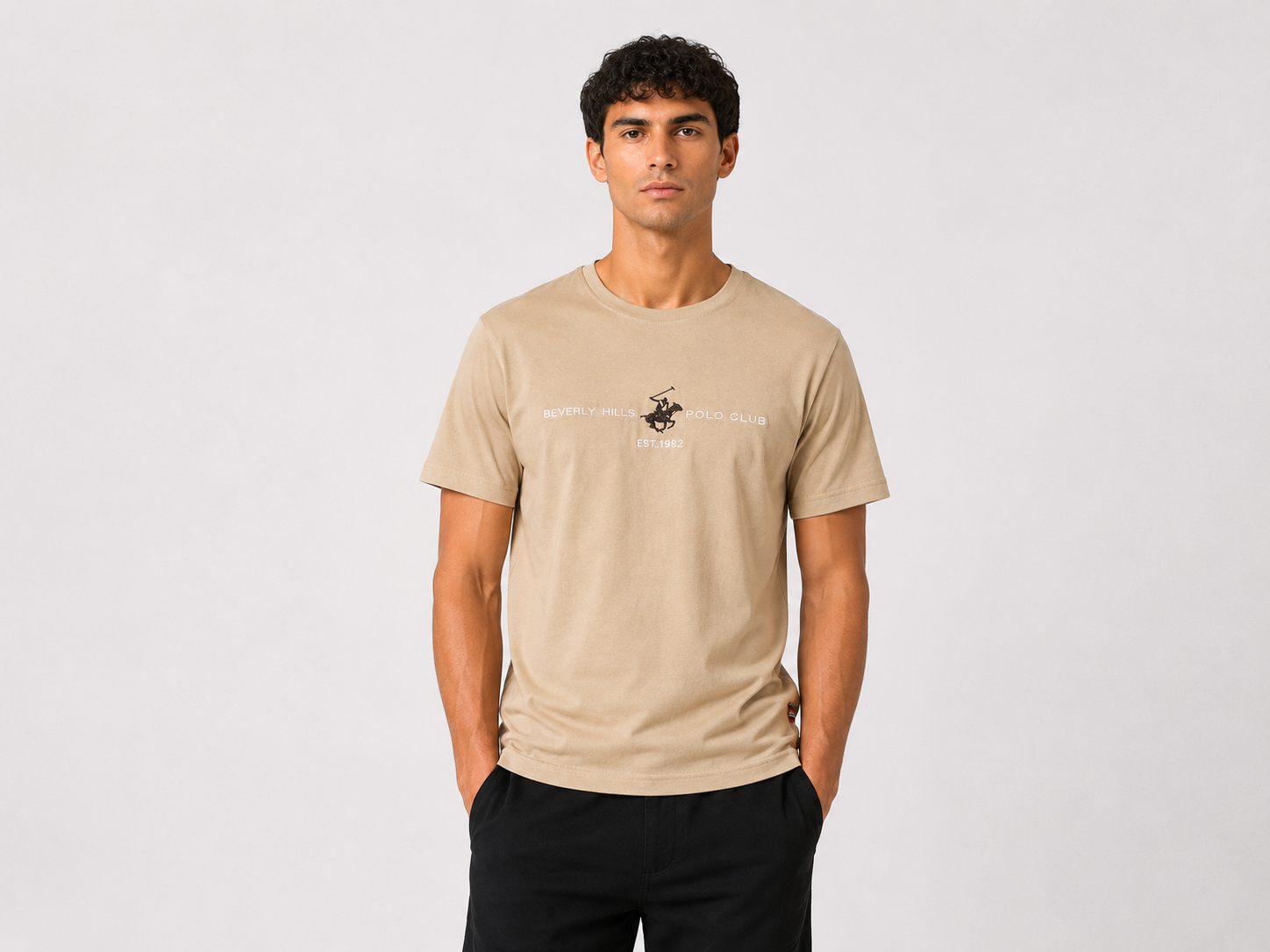 T-SHIRT Beverly Hills Polo Club Logo Centrale