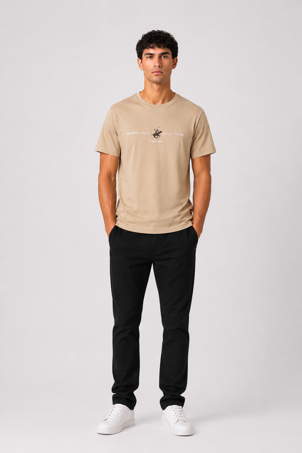 T-SHIRT Beverly Hills Polo Club Logo Centrale