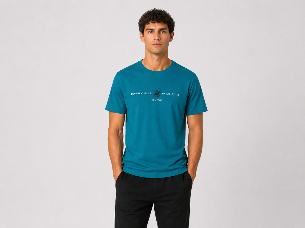 T-SHIRT Beverly Hills Polo Club Logo Centrale