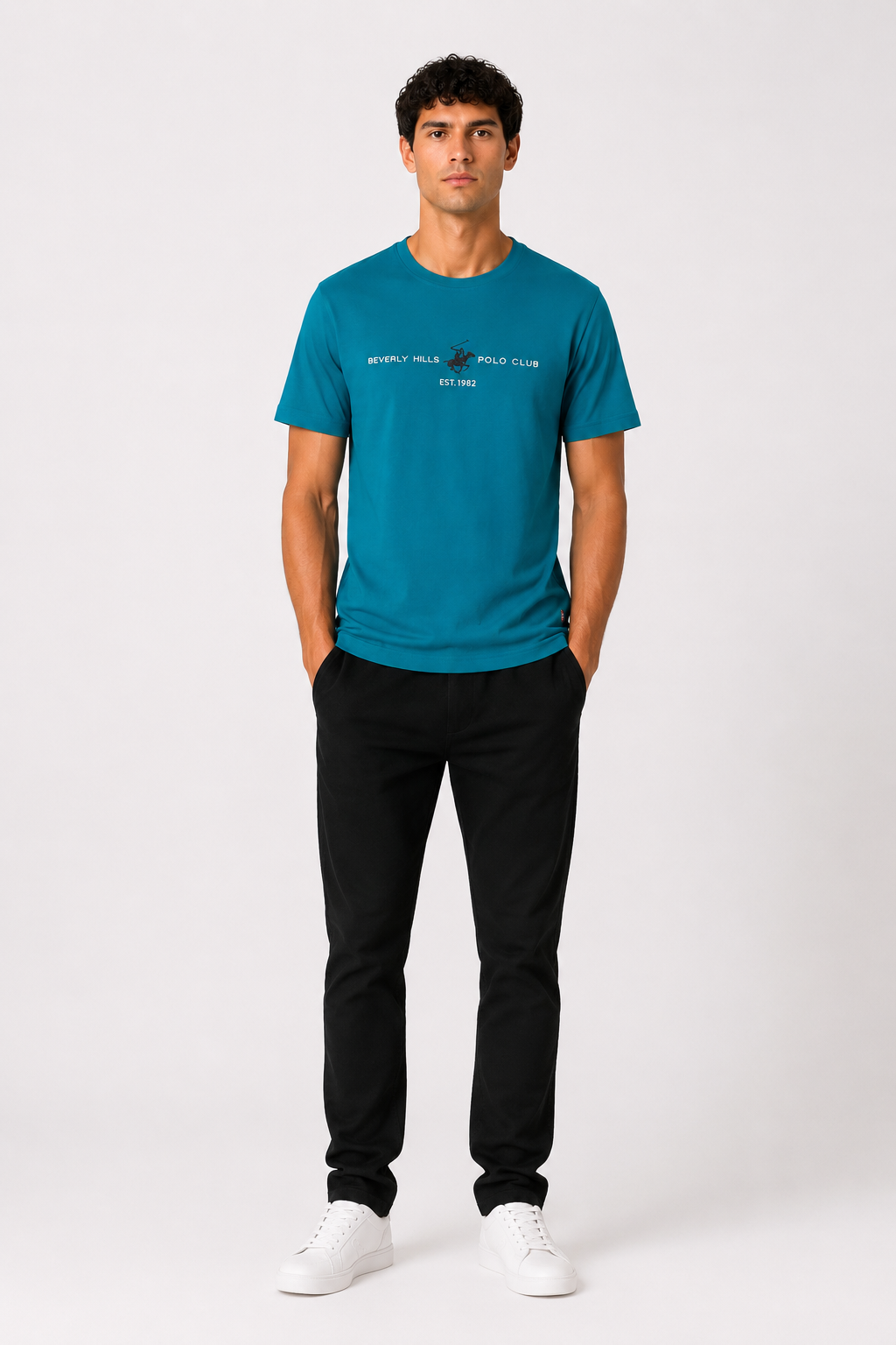 T-SHIRT Beverly Hills Polo Club Logo Centrale
