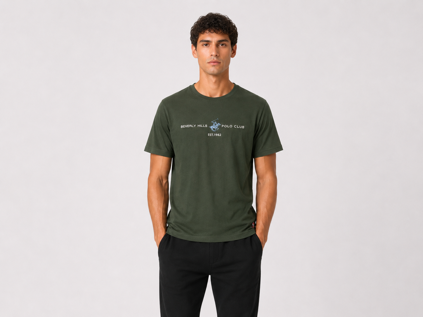 T-SHIRT Beverly Hills Polo Club Logo Centrale