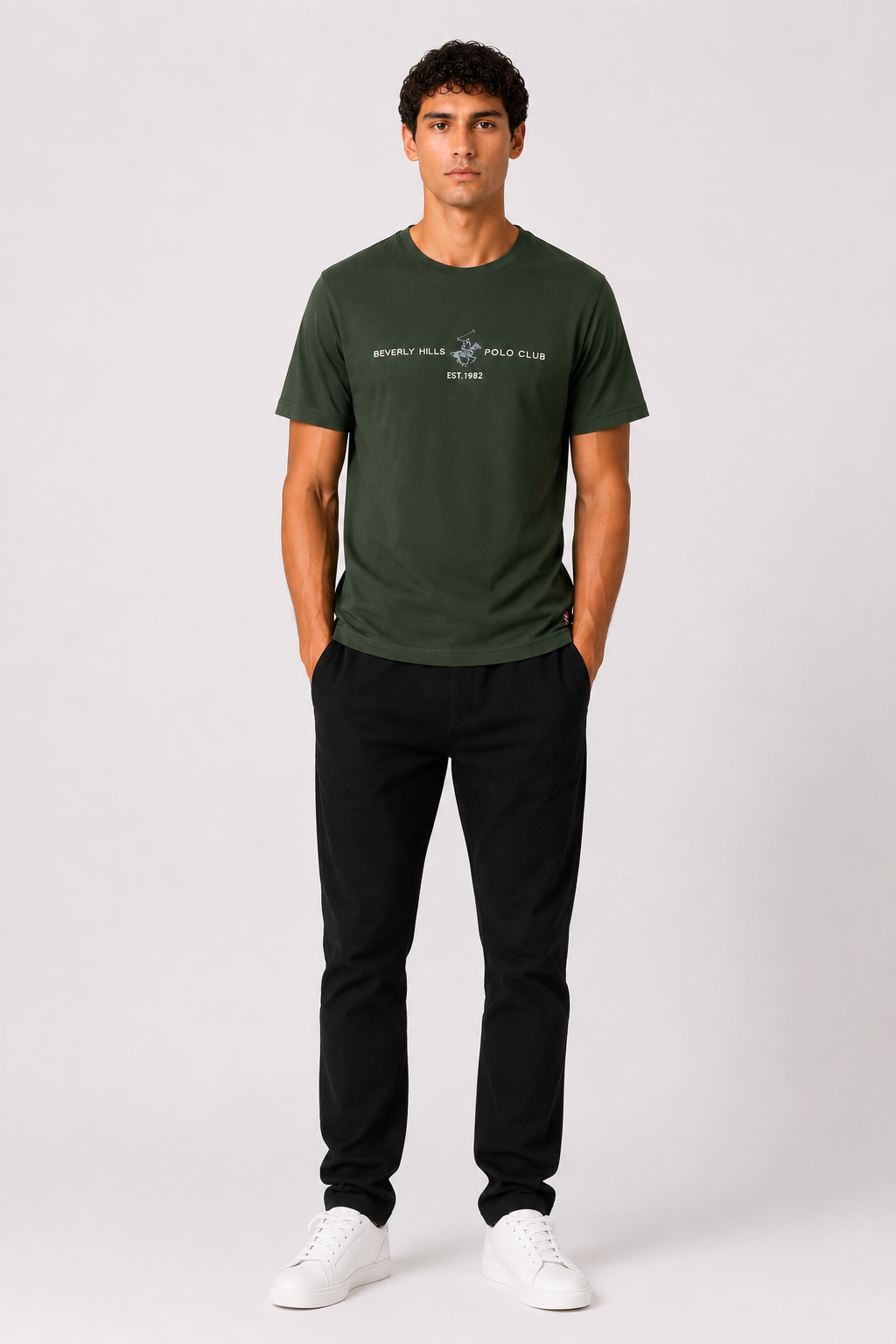 T-SHIRT Beverly Hills Polo Club Logo Centrale
