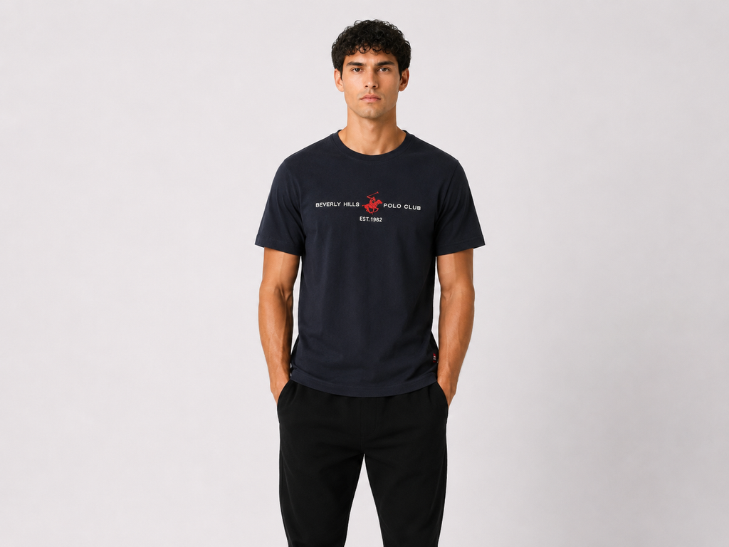 T-SHIRT Beverly Hills Polo Club Logo Centrale