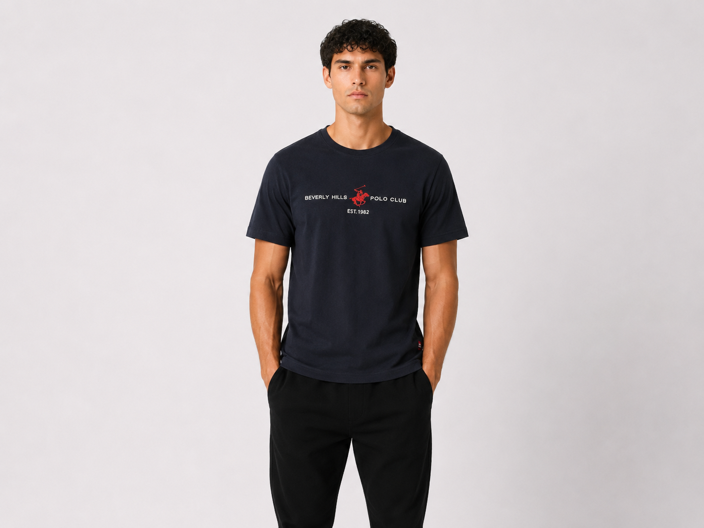 T-SHIRT Beverly Hills Polo Club Logo Centrale