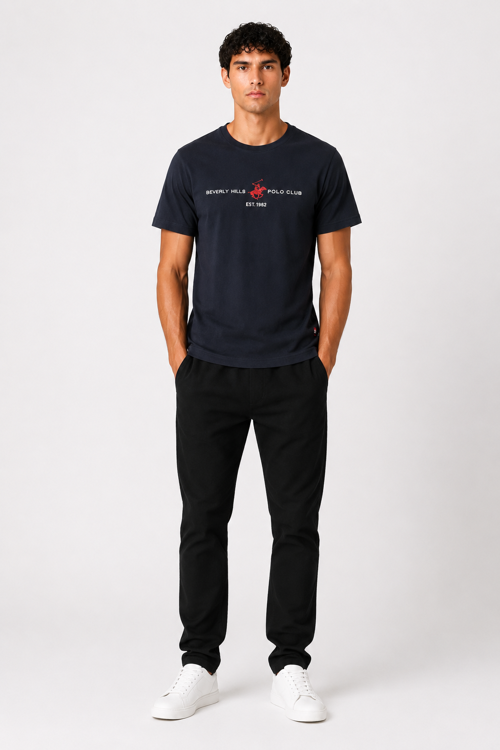 T-SHIRT Beverly Hills Polo Club Logo Centrale