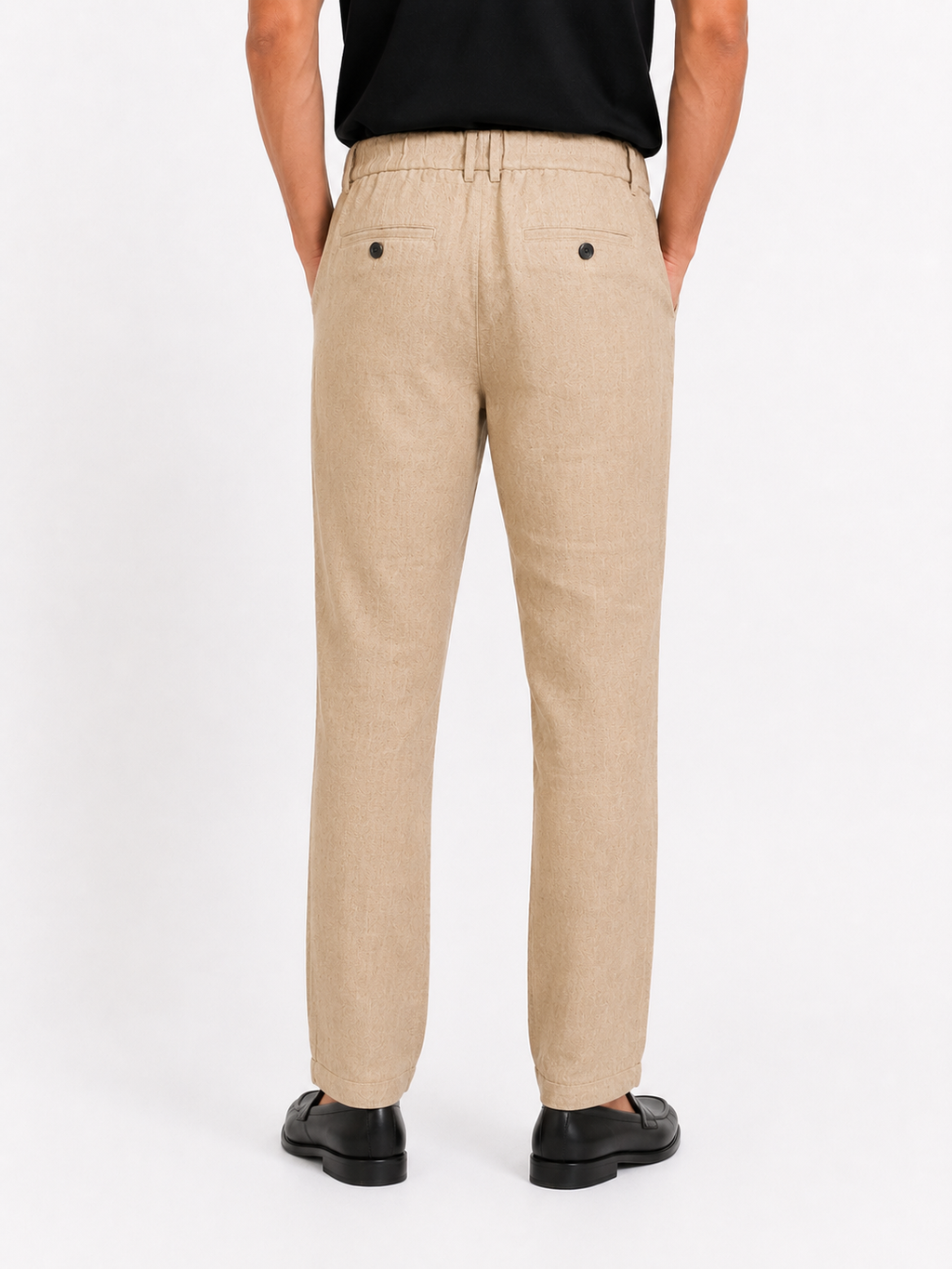 PANTALONE Puro Lino Capri Fit con coulisse