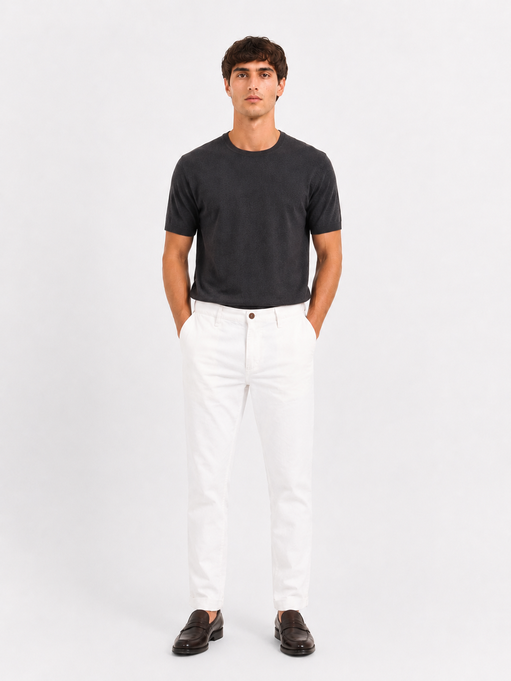 PANTALONE Cotone Slim Fit Primavera/Estate