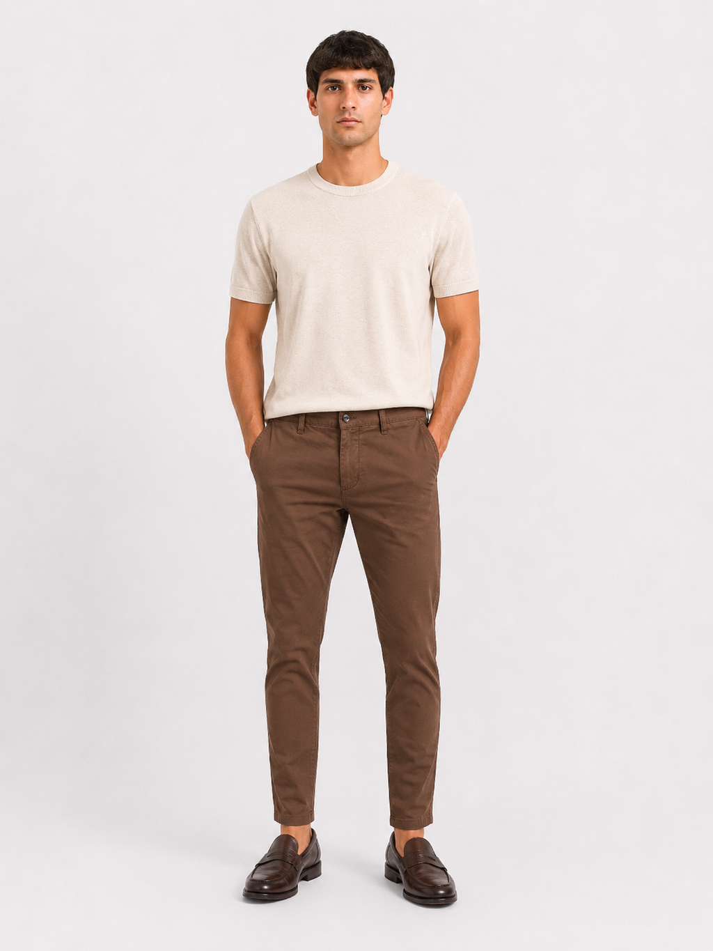 PANTALONE Cotone Slim Fit Primavera/Estate