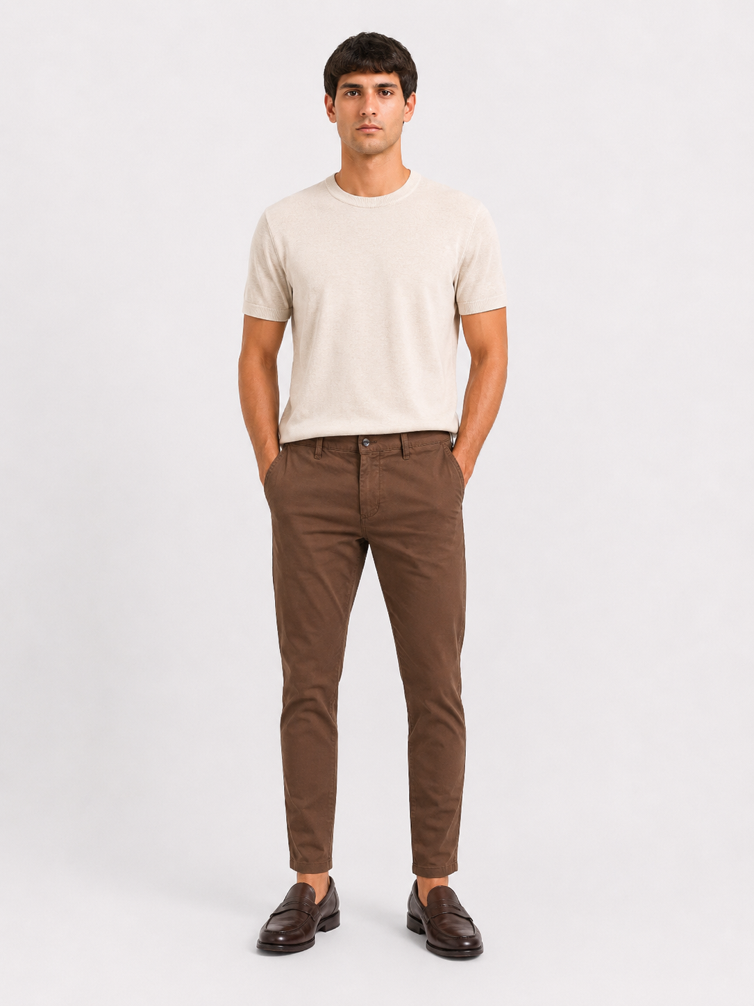 PANTALONE Cotone Slim Fit Primavera/Estate