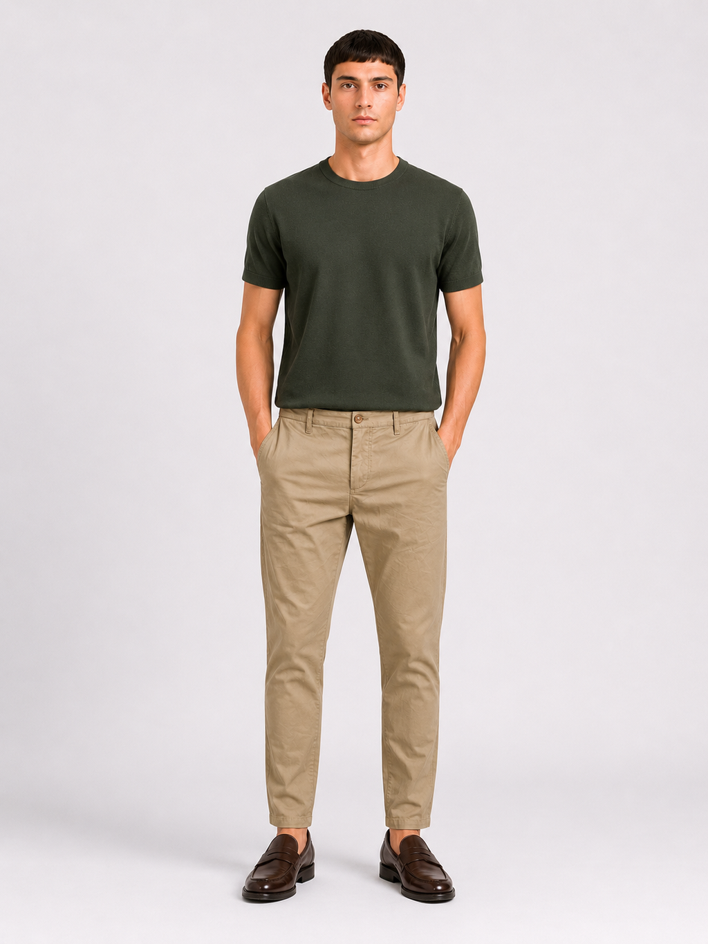 PANTALONE Cotone Capri Fit con coulisse Primavera/Estate