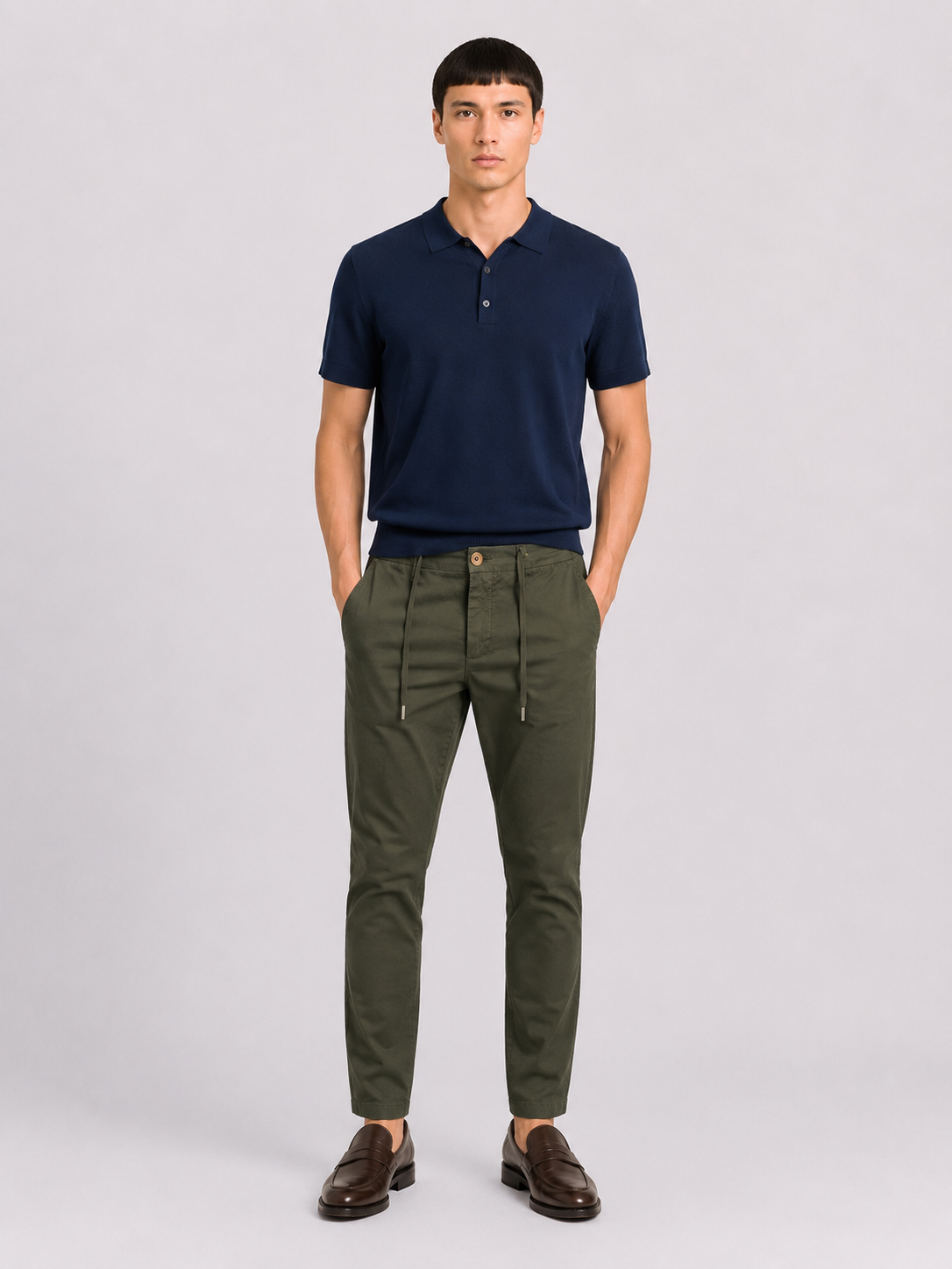 PANTALONE Cotone Capri Fit con coulisse Primavera/Estate