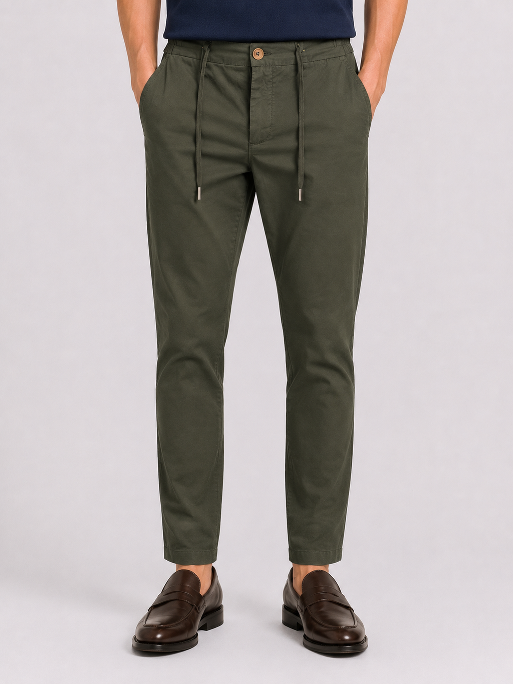 PANTALONE Cotone Capri Fit con coulisse Primavera/Estate