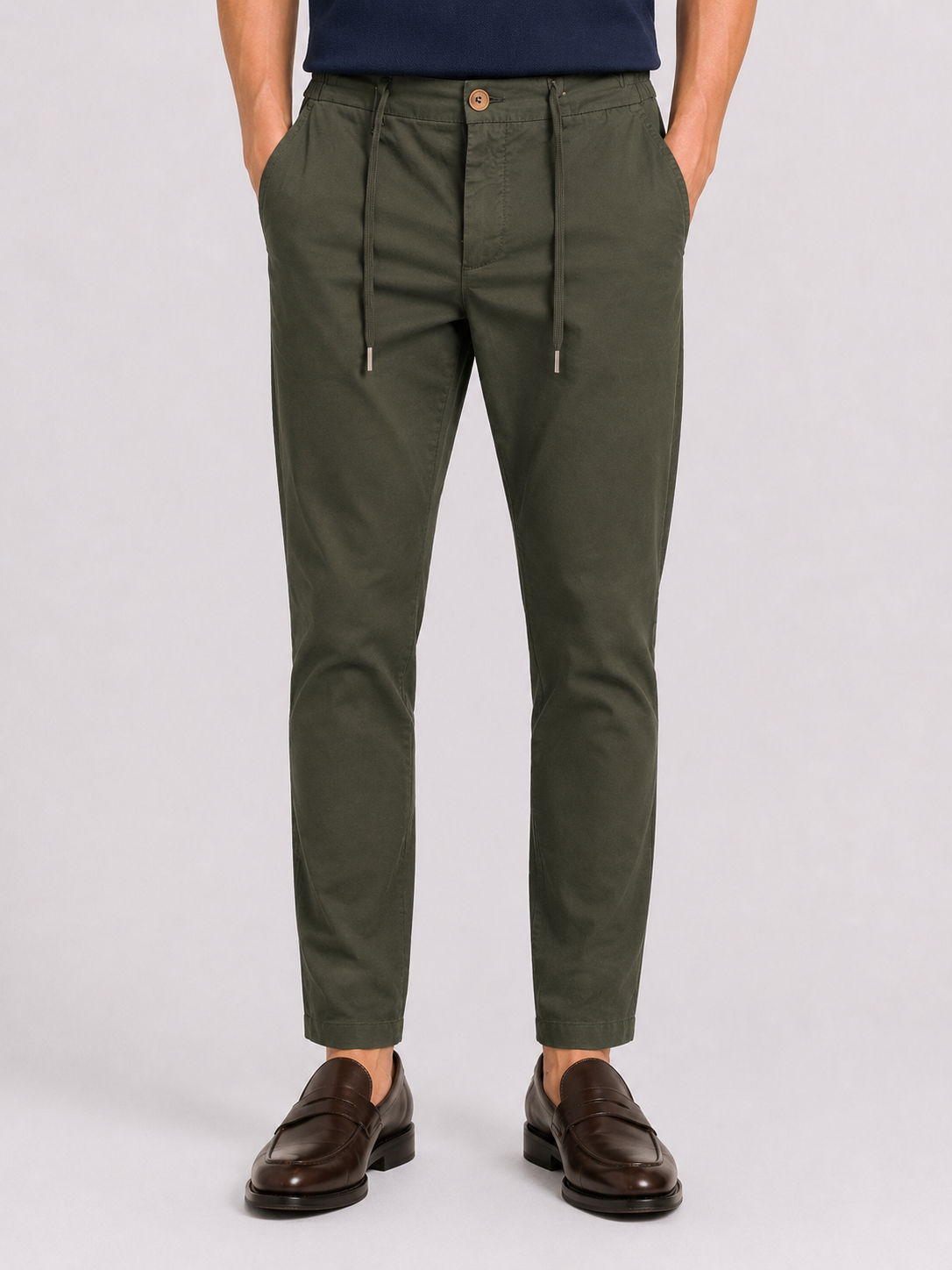 PANTALONE Cotone Capri Fit con coulisse Primavera/Estate
