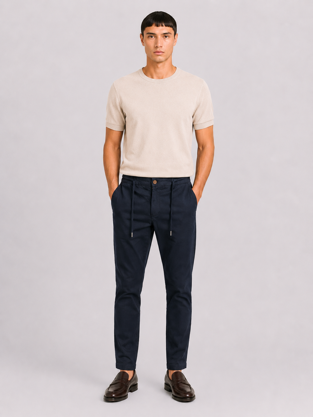 PANTALONE Cotone Capri Fit con coulisse Primavera/Estate