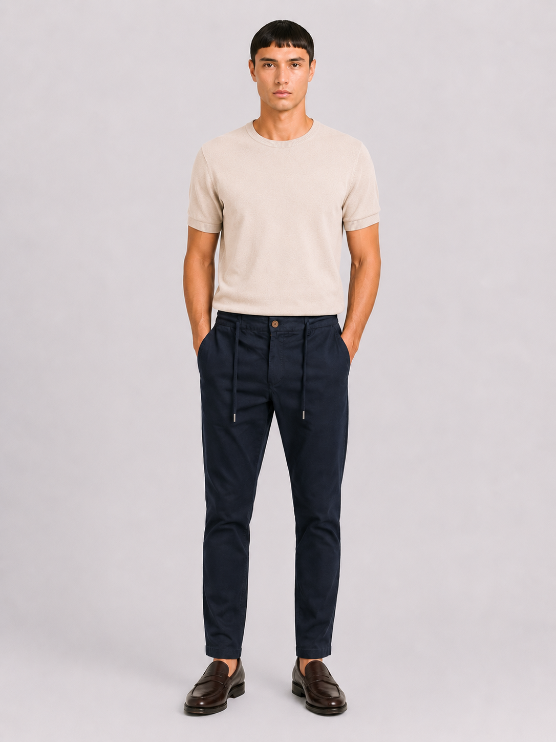 PANTALONE Cotone Capri Fit con coulisse Primavera/Estate