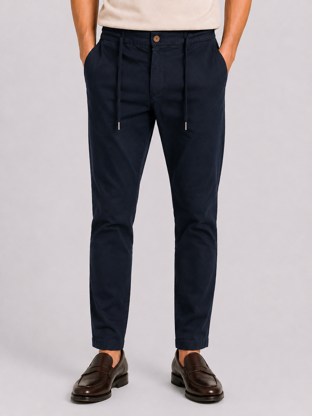PANTALONE Cotone Capri Fit con coulisse Primavera/Estate