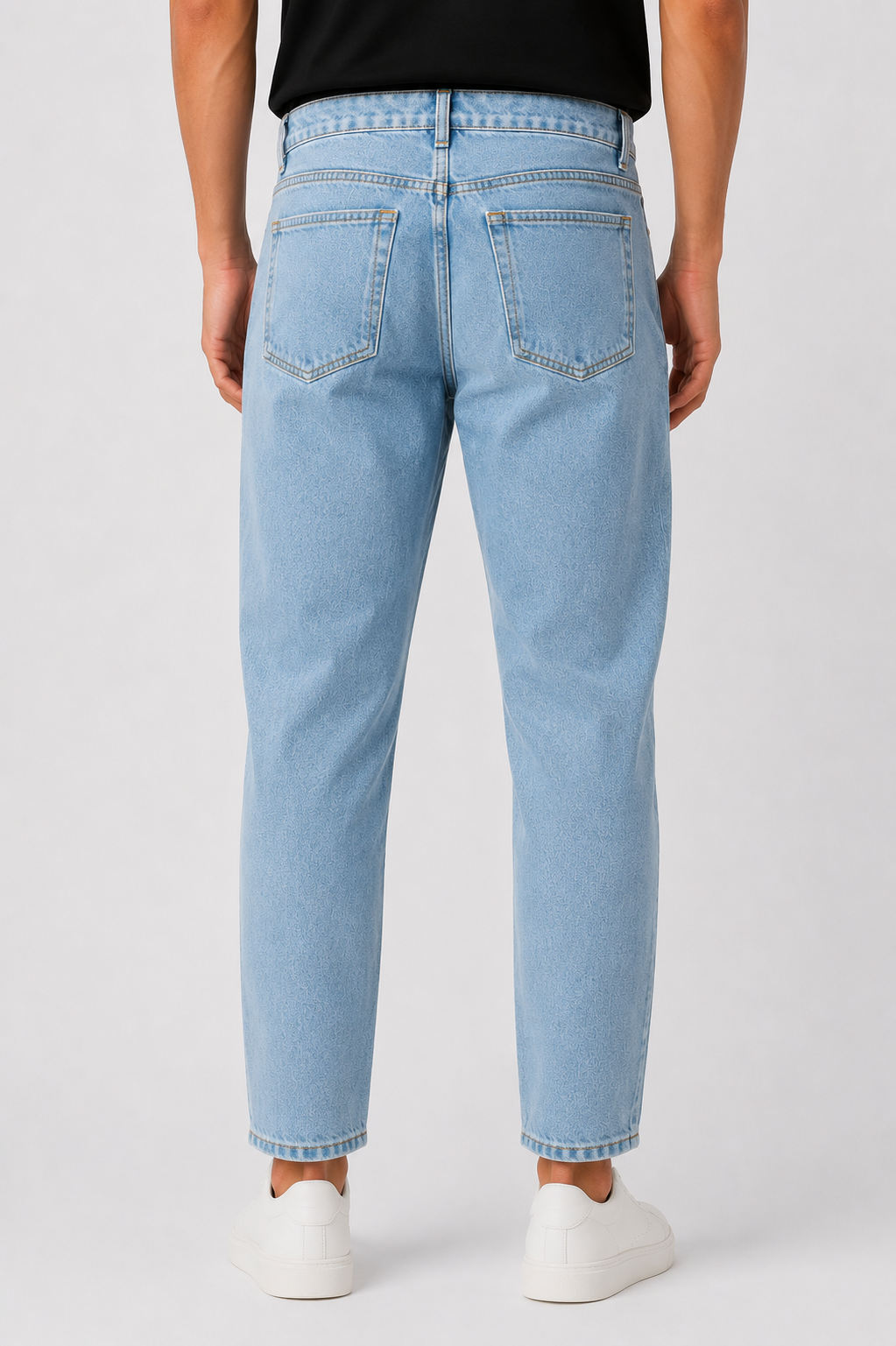 JEANS 5 Tasche Carrot Fit Lavaggio Chiaro