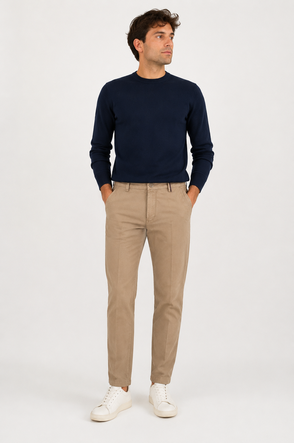 PANTALONE Cotone Regular Fit Tasca America Punto Milano