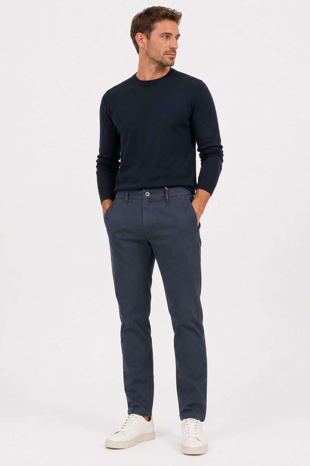 PANTALONE Cotone Regular Fit Tasca America Punto Milano