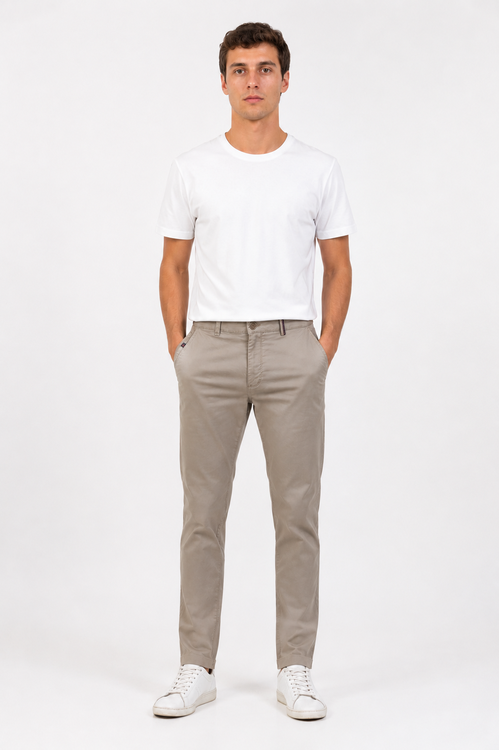 PANTALONE Cotone Regular Fit Tasca America
