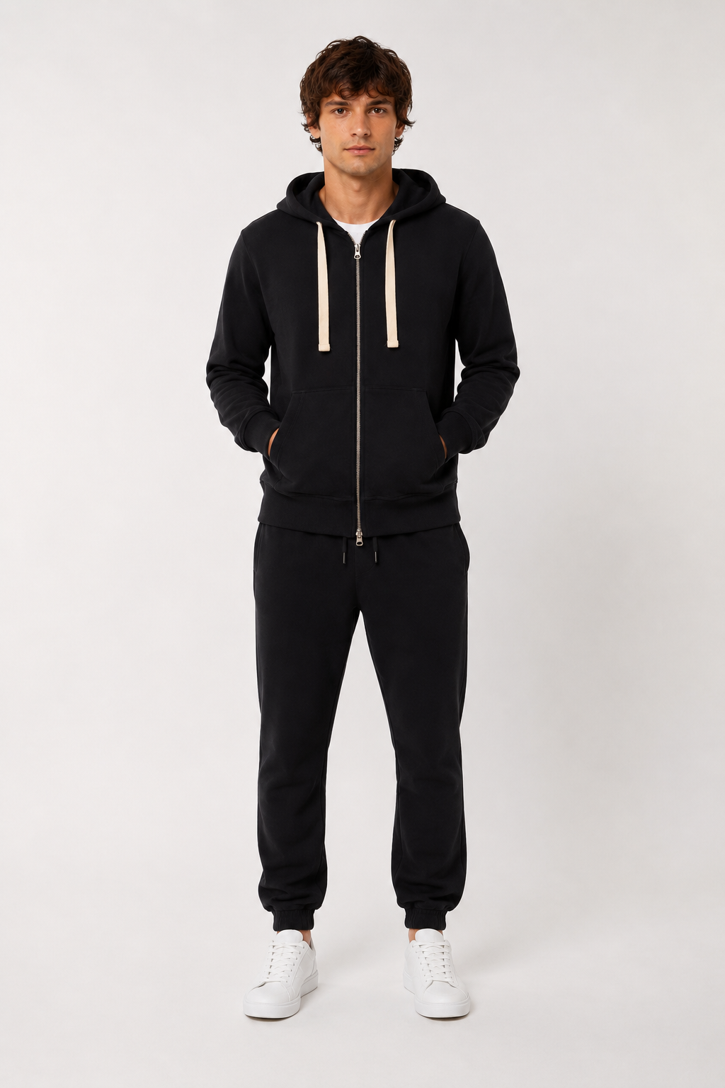 FELPA Hoodie Cotone Full Zip