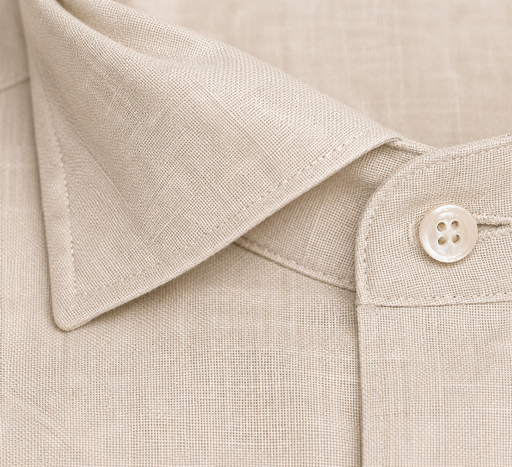 CAMICIA Puro Lino Tinta Unita Slim Fit