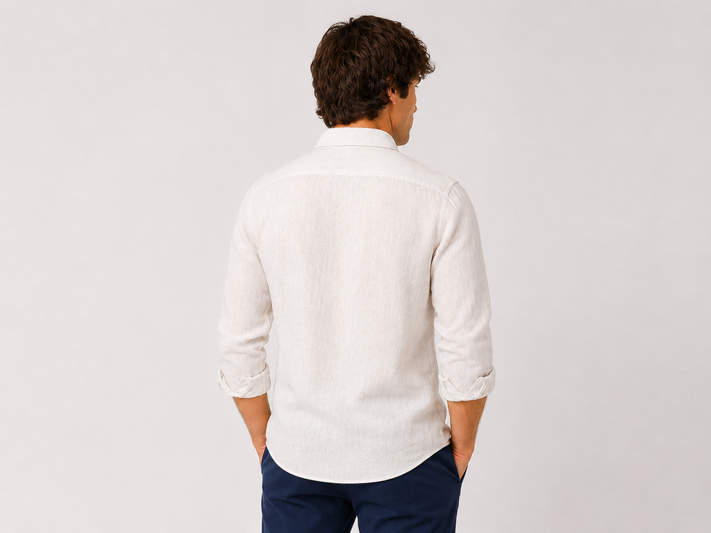 CAMICIA Puro Lino Tinta Unita Slim Fit