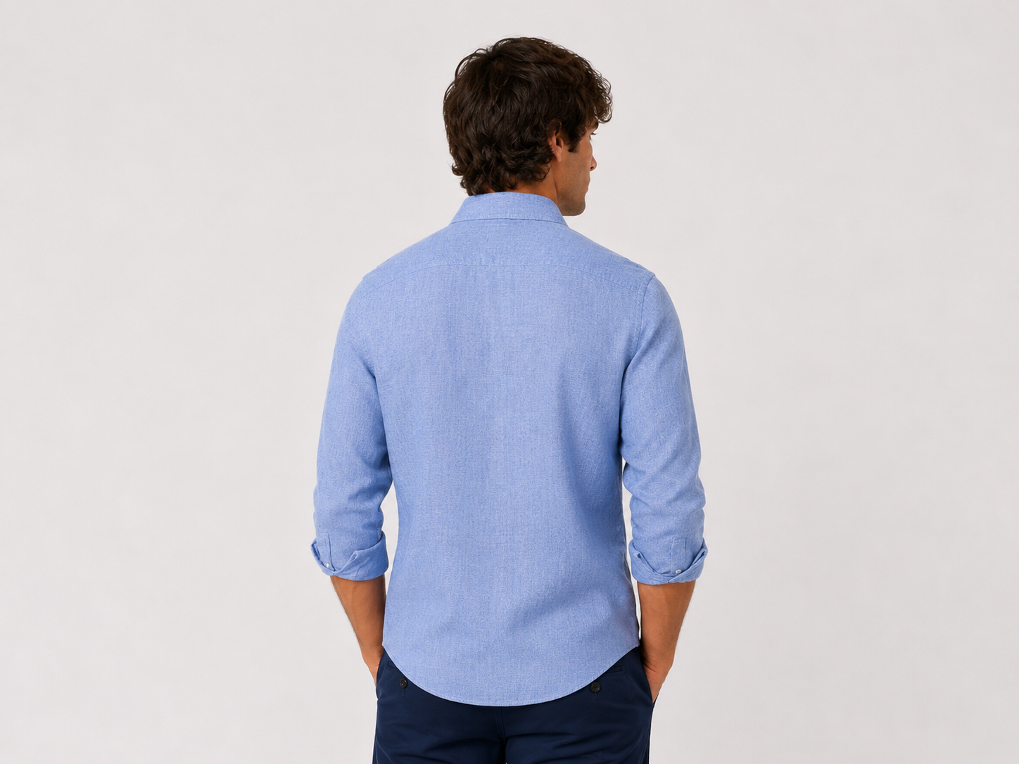 CAMICIA Puro Lino Tinta Unita Slim Fit