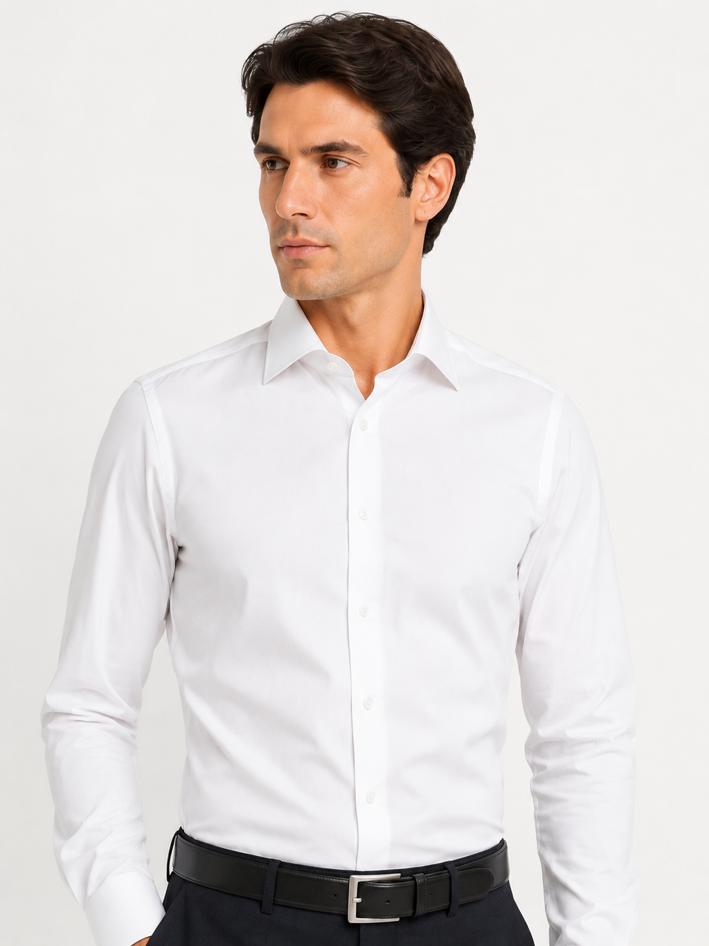 CAMICIA Cotone Tinta Unita Oxford Collo Classico Regular Fit