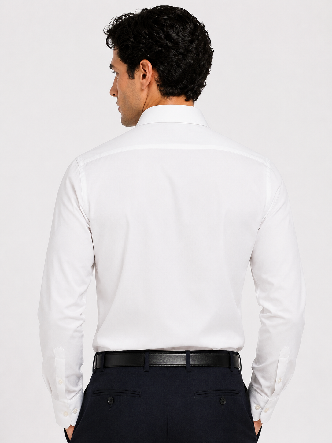 CAMICIA Cotone Tinta Unita Collo Classico Regular Fit