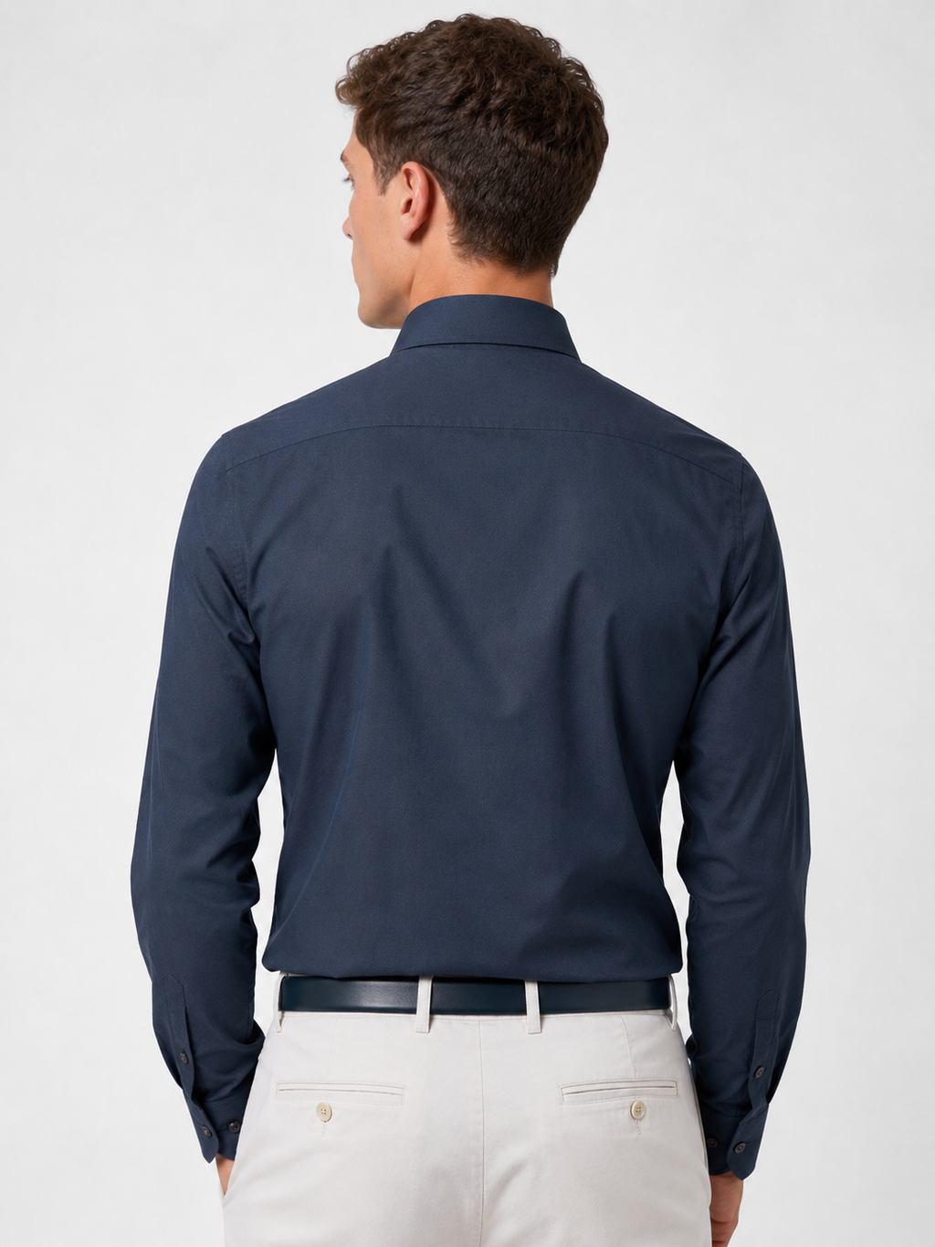 CAMICIA Cotone Tinta Unita Collo Classico Regular Fit