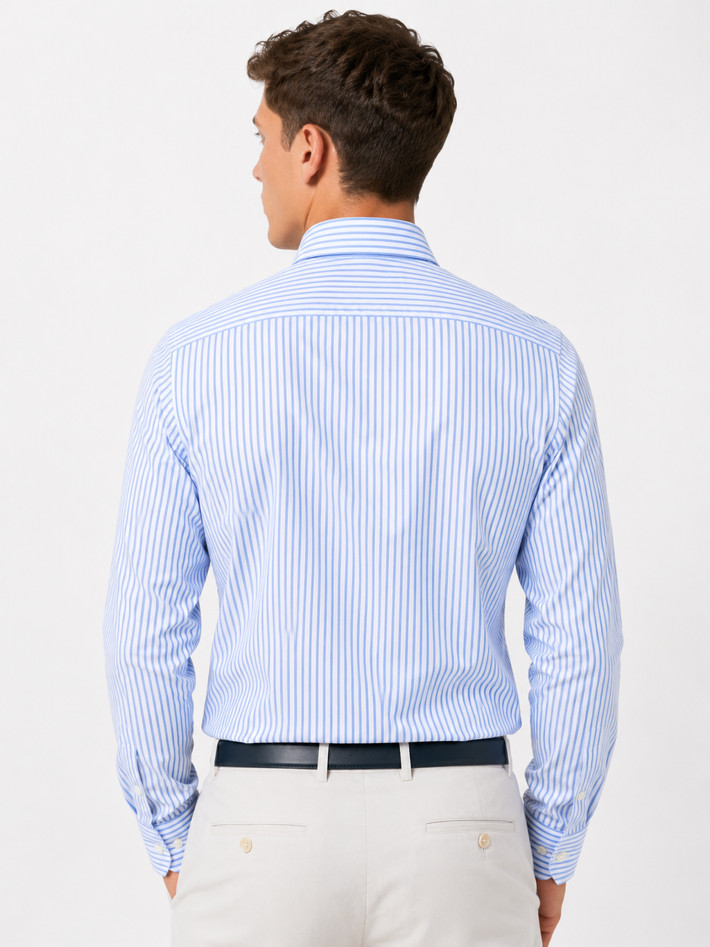 CAMICIA Cotone Rigo Medio Collo Classico Regular Fit