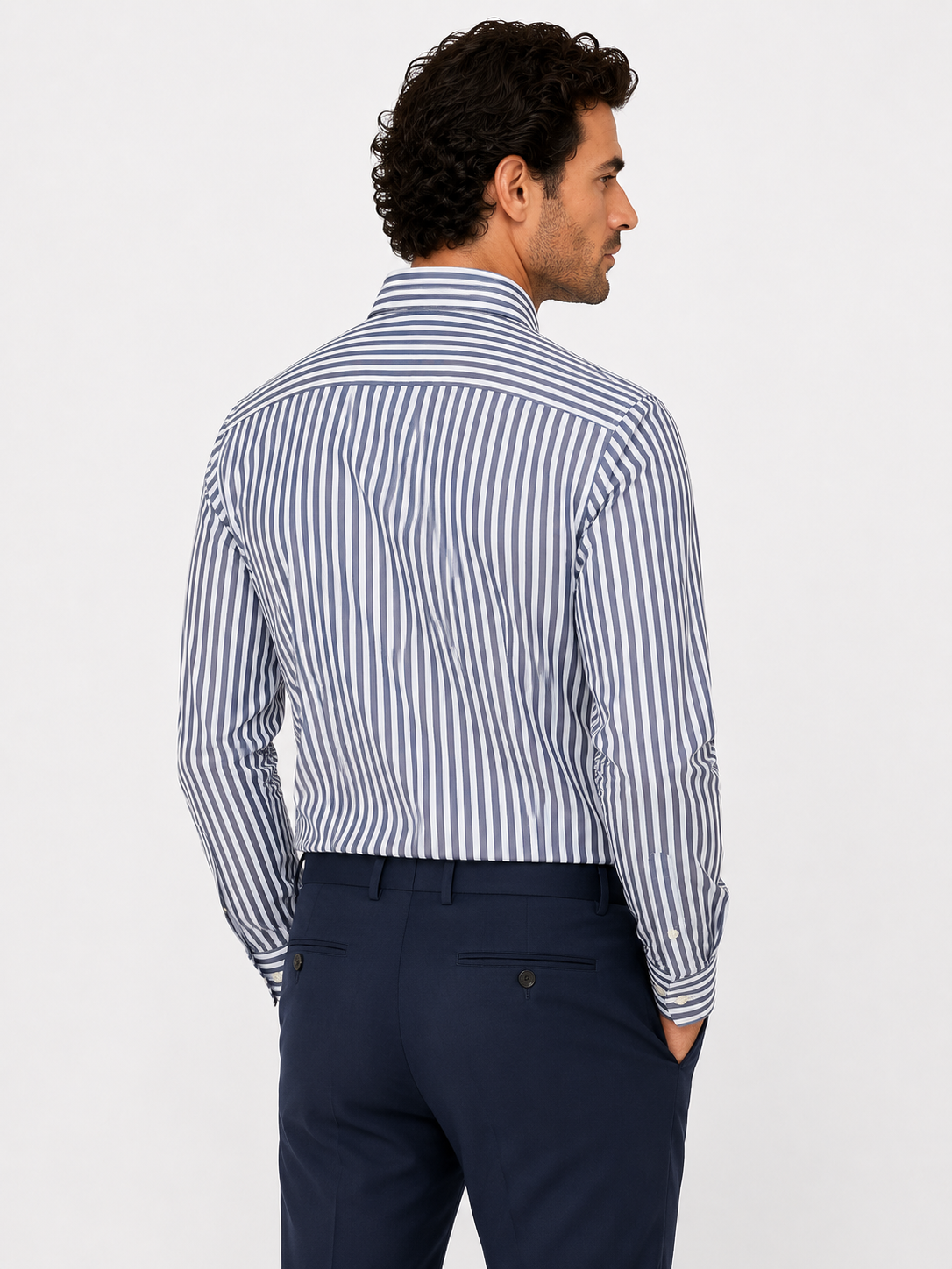 CAMICIA Cotone Doppio Rigo Medio Button Down Regulari Fit