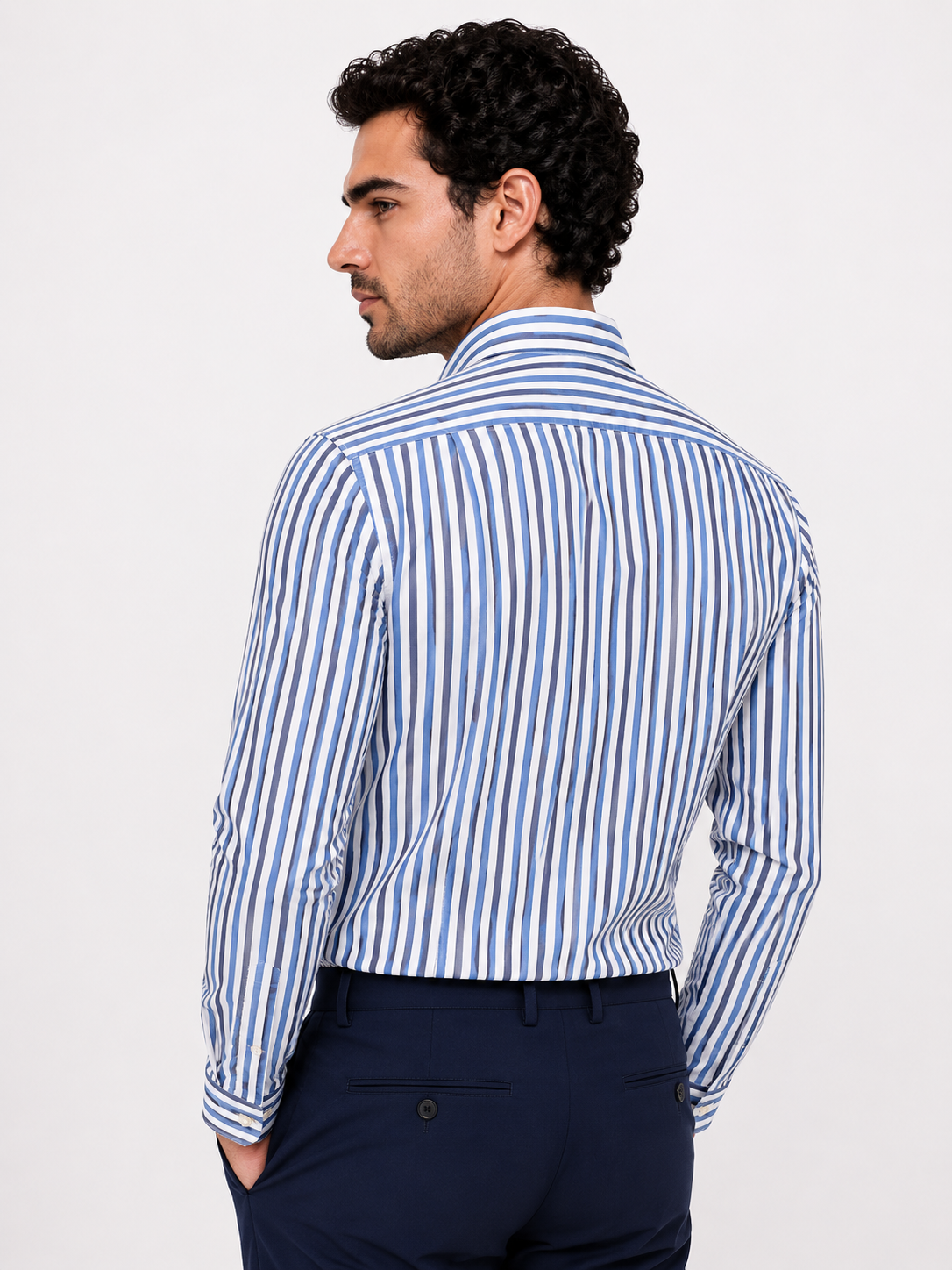 CAMICIA Cotone Doppio Rigo Medio Button Down Regulari Fit