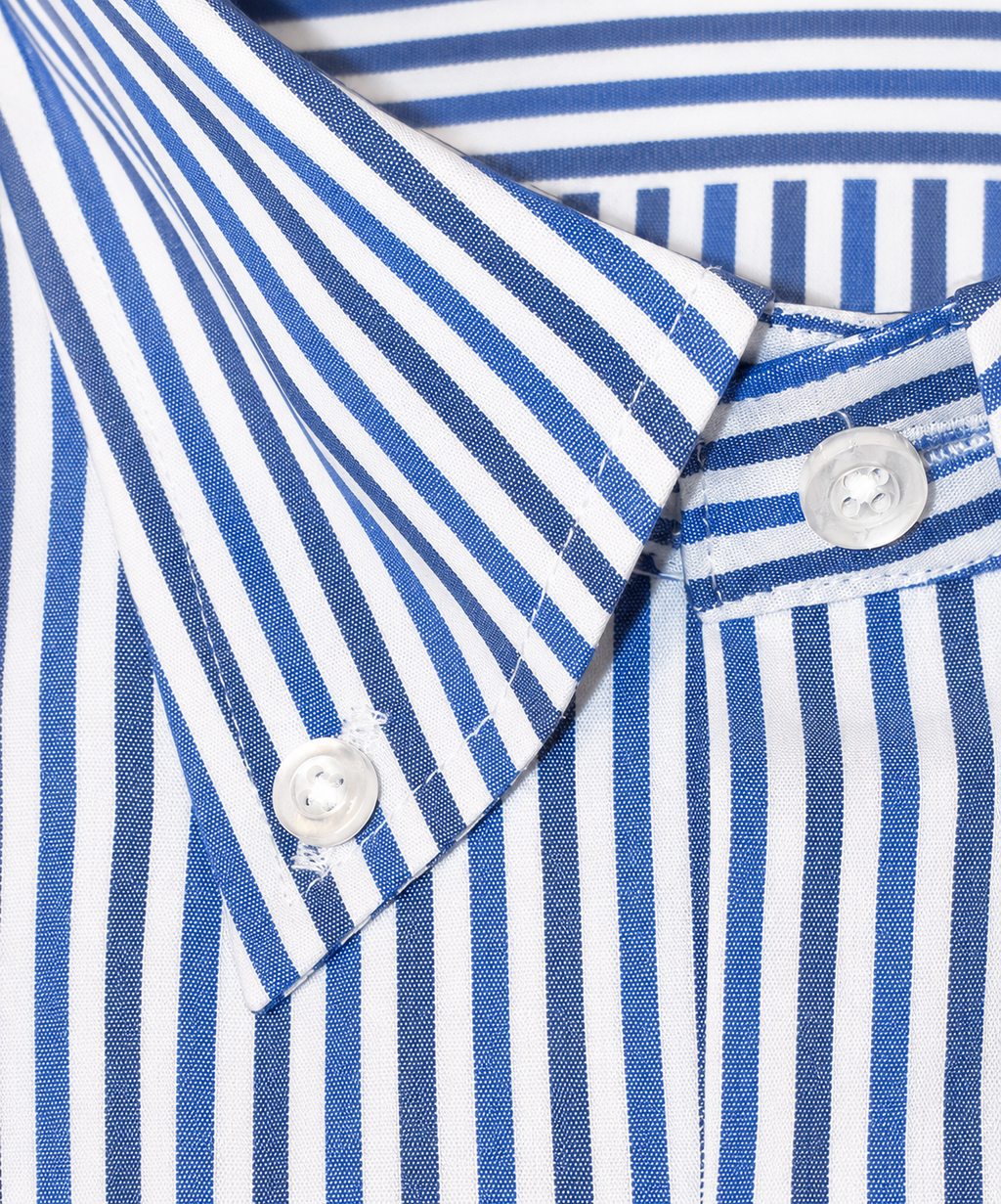 CAMICIA Cotone Doppio Rigo Medio Button Down Regulari Fit