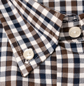 CAMICIA Cotone Doppio Quadro Medio Button Down Regular Fit