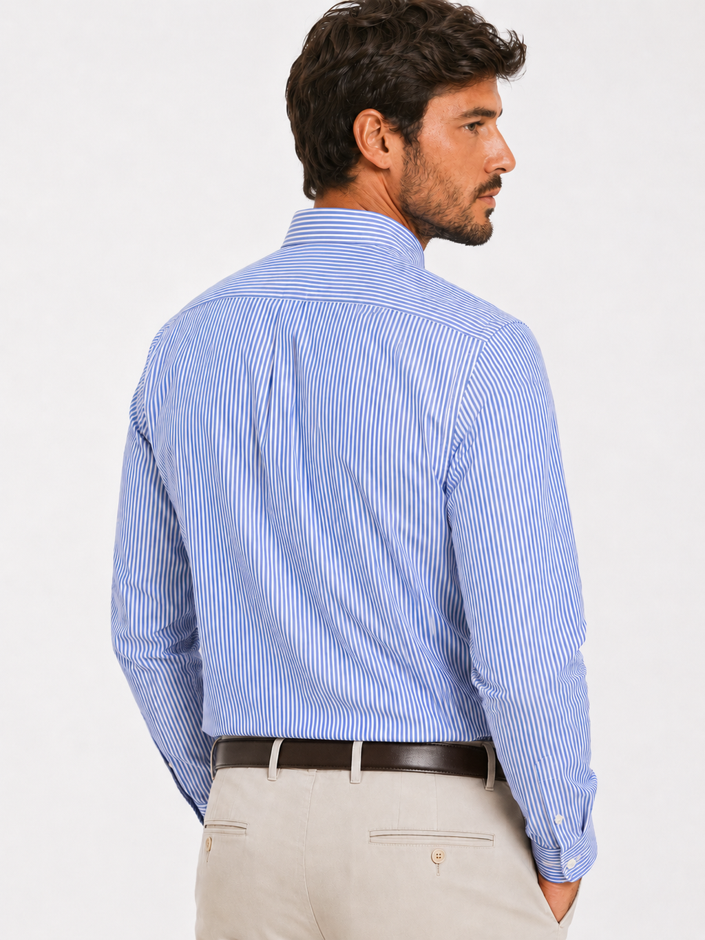 CAMICIA Cotone Rigo Piccolo Button Down Regular Fit