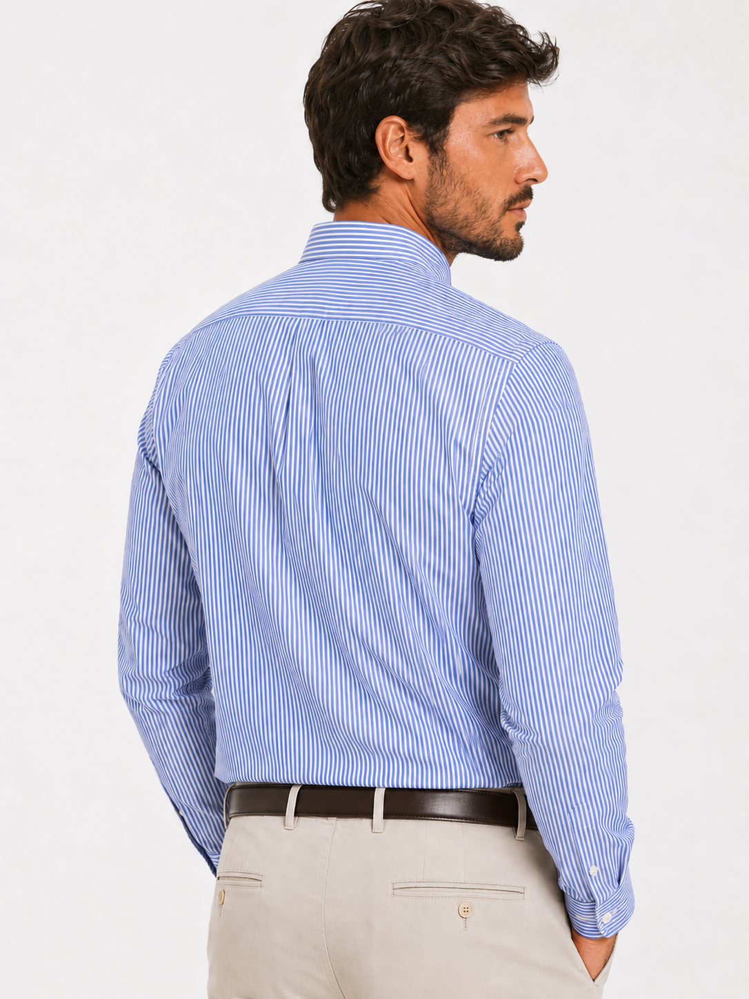 CAMICIA Cotone Rigo Piccolo Button Down Regular Fit