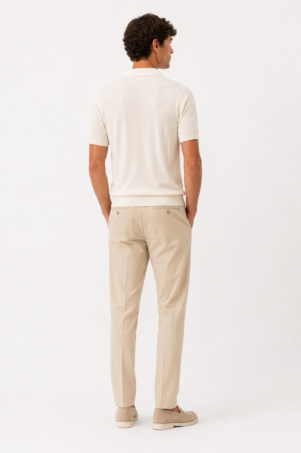 POLO 3 Bottoni Crepe