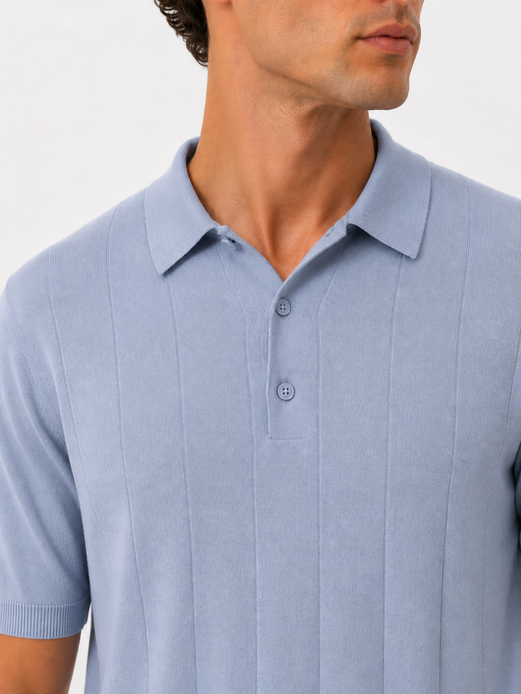 POLO 3 Bottoni Crepe