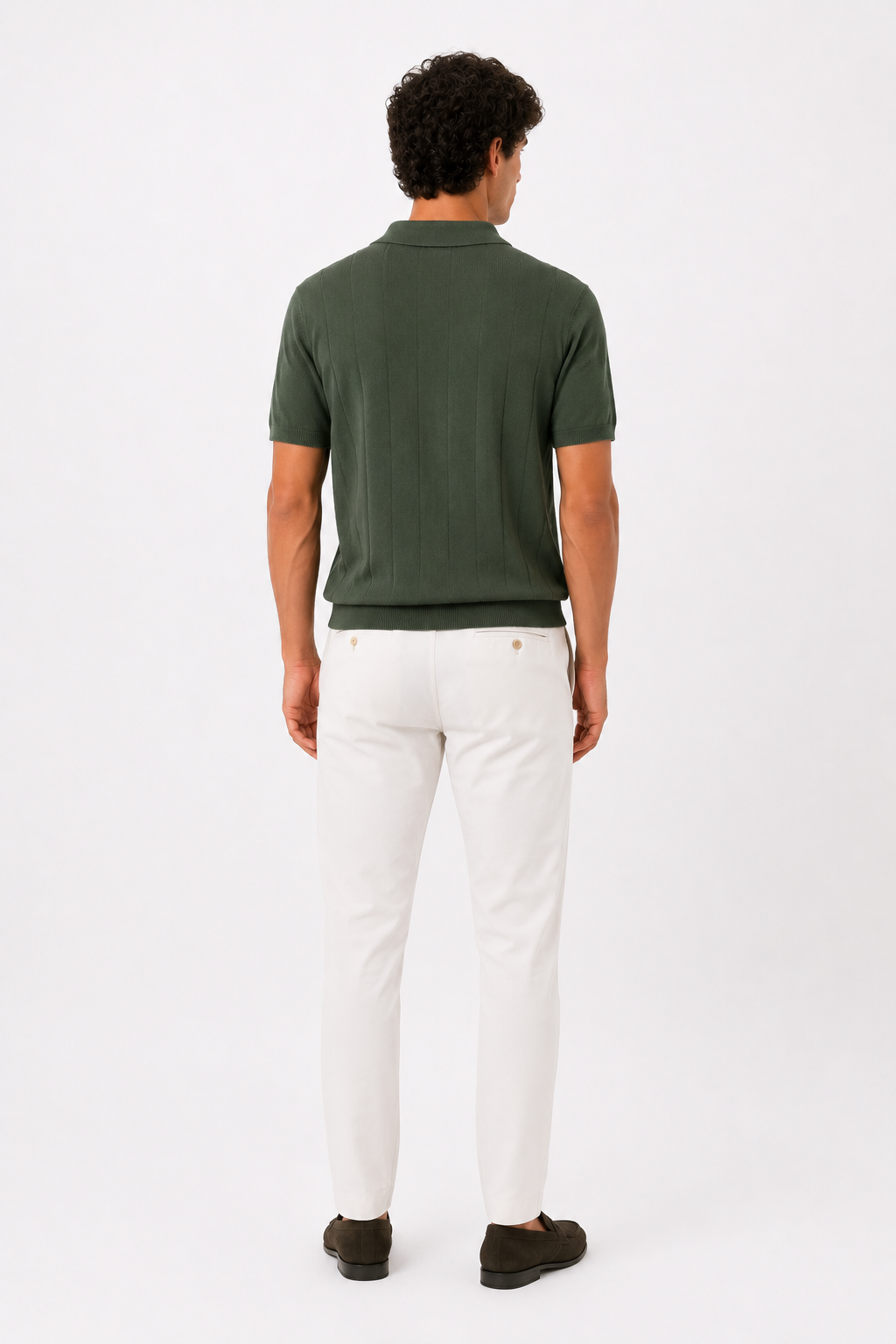 POLO 3 Bottoni Crepe