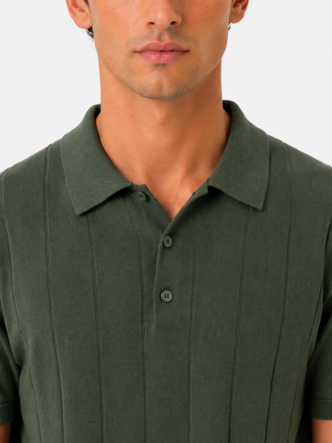 POLO 3 Bottoni Crepe