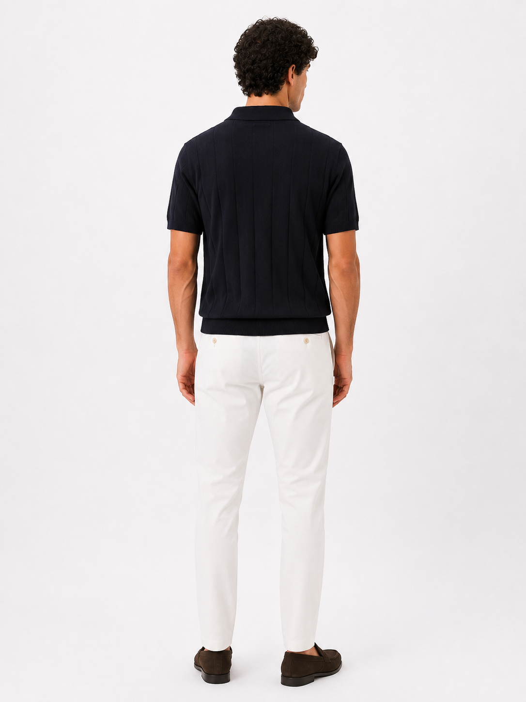 POLO 3 Bottoni Crepe