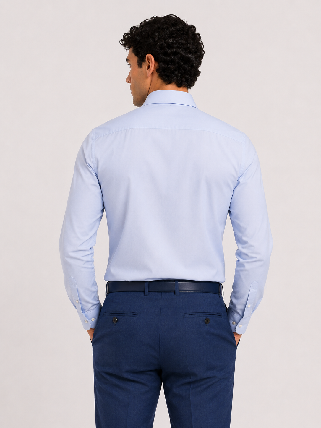 CAMICIA No Stiro Collo Francese Slim Fit