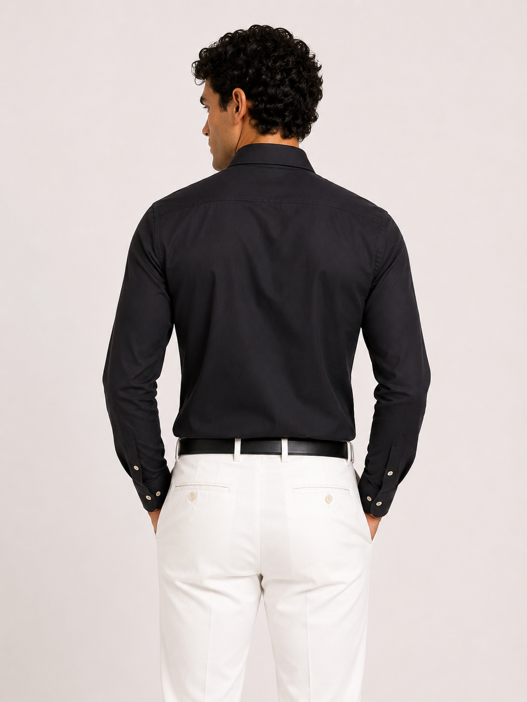 CAMICIA No Stiro Collo Francese Slim Fit