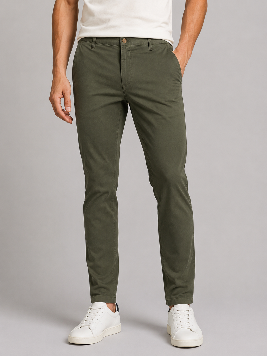 PANTALONE Cotone Slim Fit Primavera/Estate