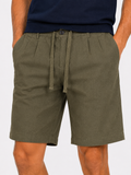 Bermuda Chino con coulisse Misto Lino Regular Fit